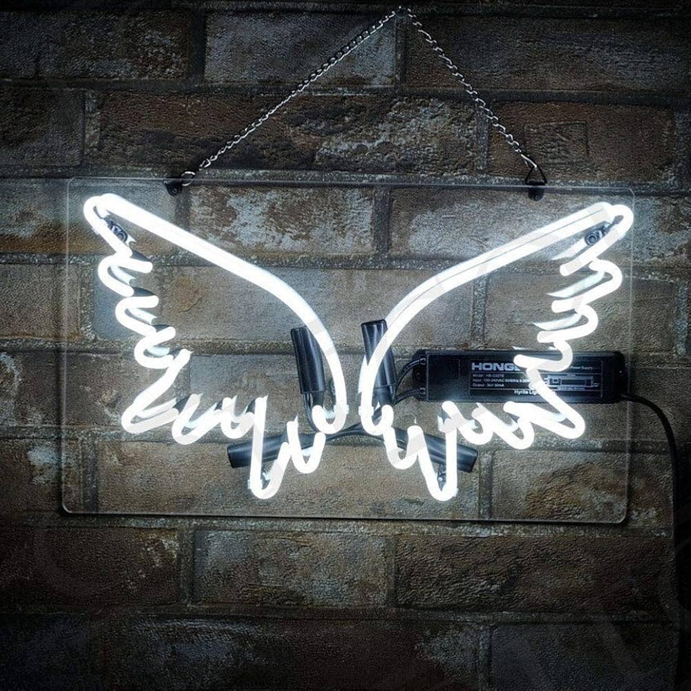 Amazon | ネオンサイン、『天使の羽』NEON SIGN 、ネオンライト